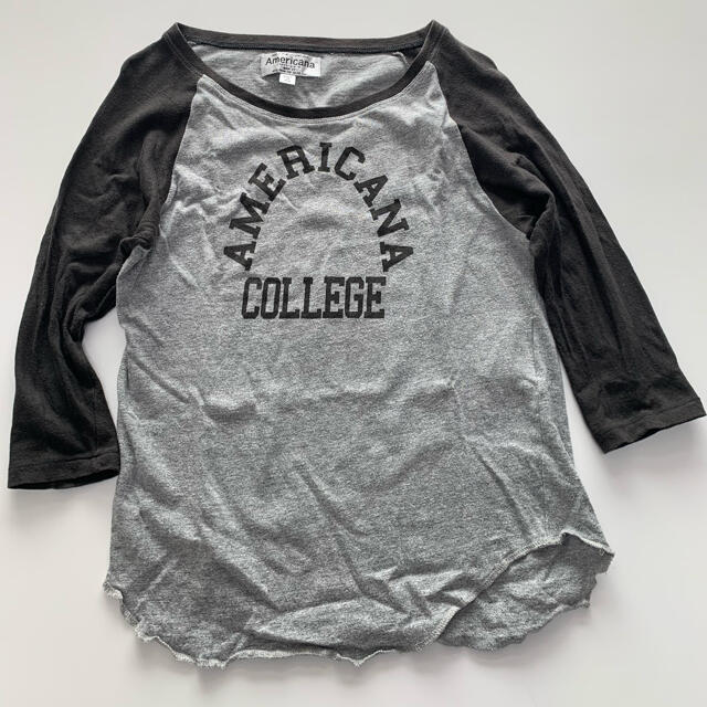 DEUXIEME CLASSE(ドゥーズィエムクラス)のアメリカーナ Americana ラグランスリーブ 七分袖 Tシャツ レディースのトップス(Tシャツ(長袖/七分))の商品写真