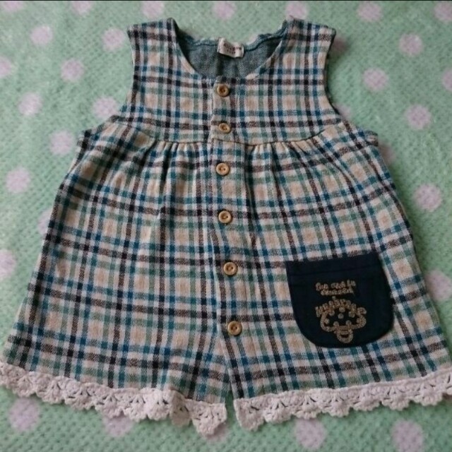 kid’s zoo(キッズズー)のkid'szoo☆ベスト風チュニック キッズ/ベビー/マタニティのキッズ服女の子用(90cm~)(その他)の商品写真