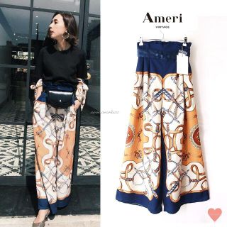 アメリヴィンテージ(Ameri VINTAGE)の未使用 タグ付き☆ otonaMUSE掲載 ♡ AMERI スカーフワイドパンツ(カジュアルパンツ)