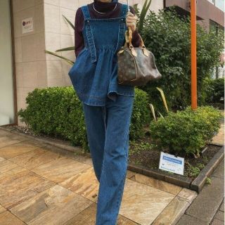 【新品タグ付】アメリ FRILL DENIM SET UP インディゴ 24