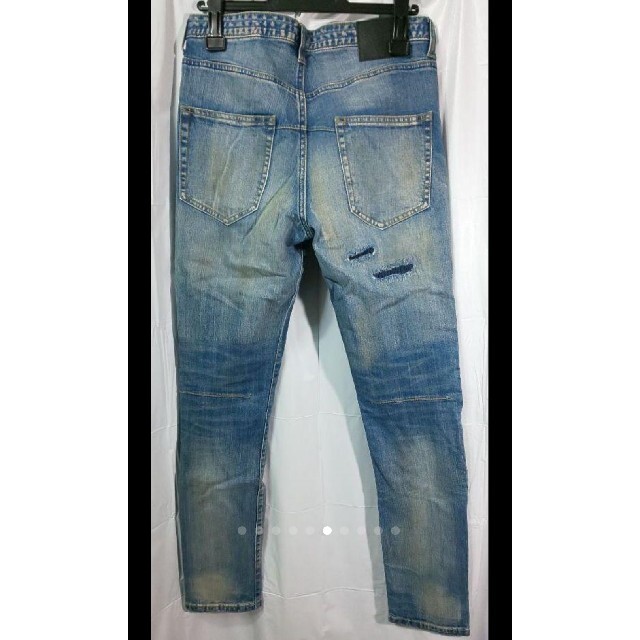 NUMBER (N)INE(ナンバーナイン)の未使用 NUMBER (N)INE denim ダメージスキニーデニム メンズのパンツ(デニム/ジーンズ)の商品写真