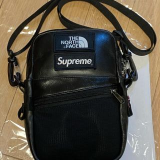 supreme/The North Face レザーショルダーバッグ