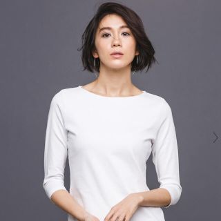 ☆新品未使用　タグ付き☆DoCLASSE ボートネックTシャツ　七分袖(Tシャツ(長袖/七分))