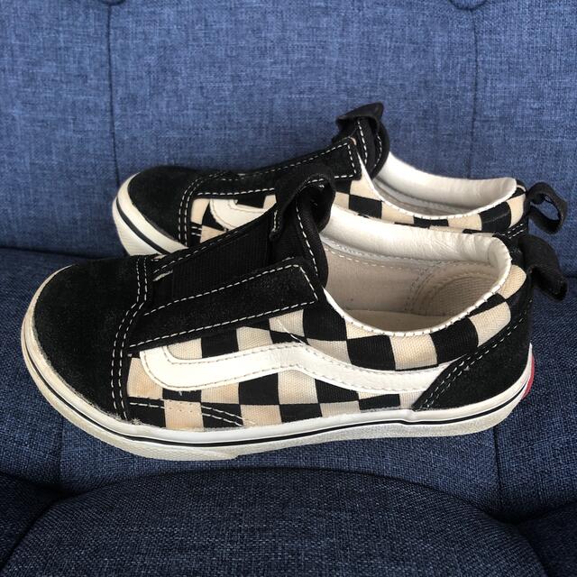 VANS(ヴァンズ)のvans kids 17センチ　ヴァンズ　ブラック キッズ/ベビー/マタニティのキッズ靴/シューズ(15cm~)(スニーカー)の商品写真