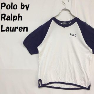 ポロラルフローレン(POLO RALPH LAUREN)の購入者ありラルフローレン ワンポイントVネックTシャツ サイズ140 キッズ(Tシャツ/カットソー)