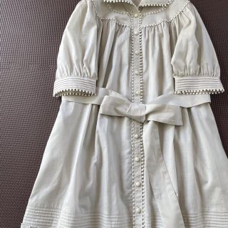 トゥービーシック(TO BE CHIC)のトゥー ビー シックTO BE CHIC グレージュ色のコットンチュニック(チュニック)