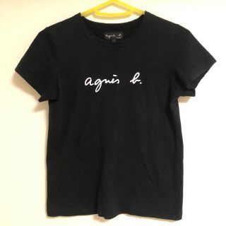 アニエスベー(agnes b.)のマホン様専用　アニエス・ベー ロゴ Tシャツ アニエスベー 黒(Tシャツ(半袖/袖なし))