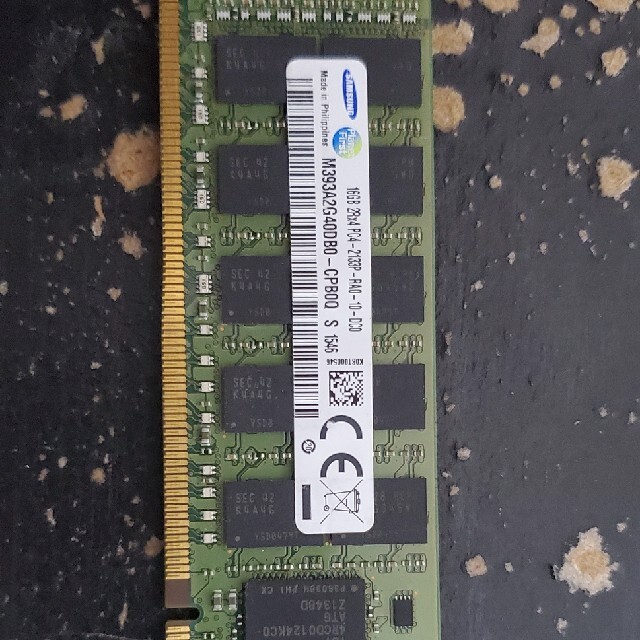 Samsung ddr4 16g メモリーreg ecc rdimmスマホ/家電/カメラ