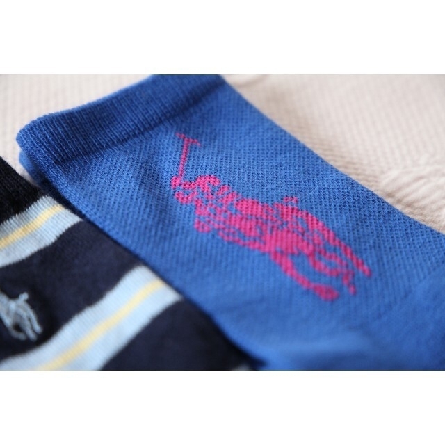 POLO RALPH LAUREN(ポロラルフローレン)のポロラルフローレンのキッズ用ソックス3足セット 18-20cm【新品】 キッズ/ベビー/マタニティのこども用ファッション小物(靴下/タイツ)の商品写真