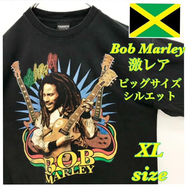 Tシャツ/カットソー(半袖/袖なし)ボブマーリー ビンテージ XL Bob Marley ラップTシャツ