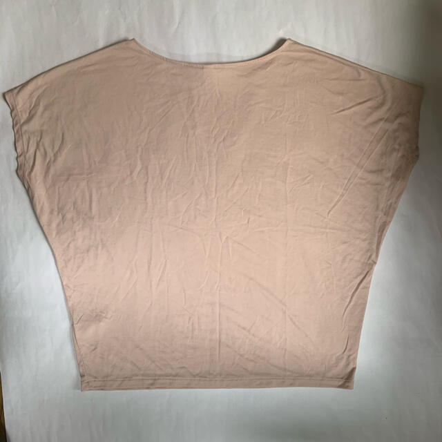 UNIQLO(ユニクロ)のユニクロ レディース ノースリーブ シャツ ブラウス ベージュ ルームウェア L レディースのトップス(シャツ/ブラウス(半袖/袖なし))の商品写真