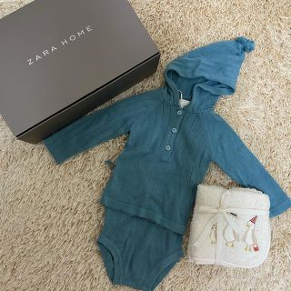 ザラキッズ(ZARA KIDS)のZARA キッズ　6-9month セットアップ(ロンパース)