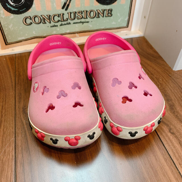 crocs(クロックス)のクロックス×ミッキー　15cm キッズ/ベビー/マタニティのキッズ靴/シューズ(15cm~)(サンダル)の商品写真