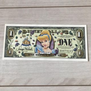 ディズニー(Disney)のDisney Dollars 1＄ 1枚(遊園地/テーマパーク)