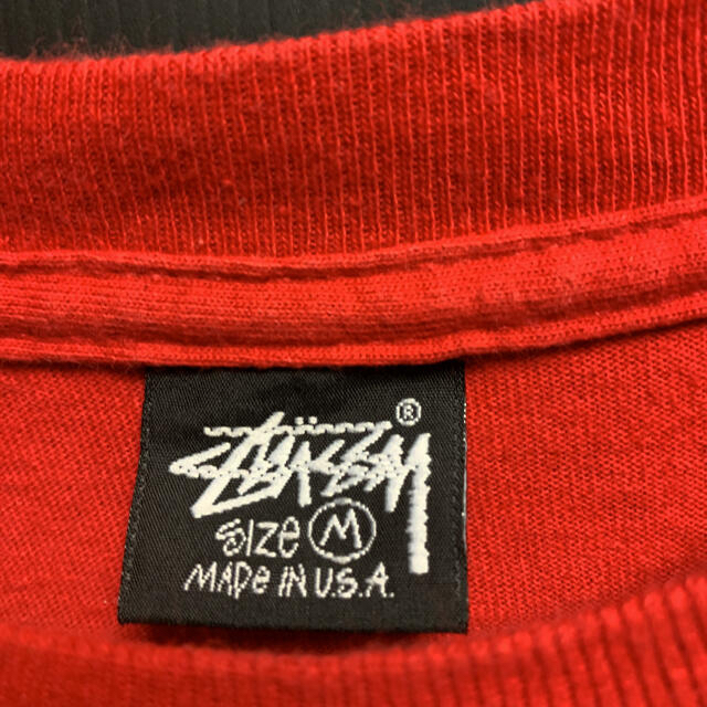 初代ドラゴン　OLD STUSSY 80s ヴィンテージTシャツ 黒タグステューシーa402