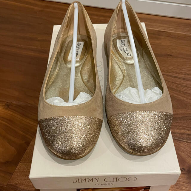 JIMMY CHOO(ジミーチュウ)のJIMMY CHOOフラットシューズ36.5サイズ レディースの靴/シューズ(バレエシューズ)の商品写真