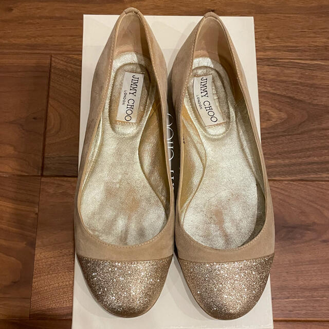 JIMMY CHOO(ジミーチュウ)のJIMMY CHOOフラットシューズ36.5サイズ レディースの靴/シューズ(バレエシューズ)の商品写真