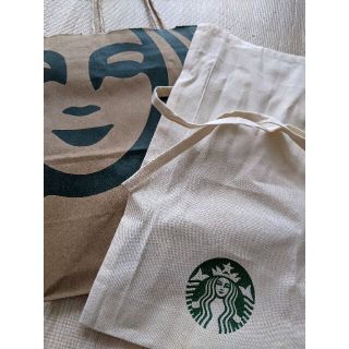 スターバックスコーヒー(Starbucks Coffee)のスターバックス オーガニックコットン ギフト袋(ショップ袋)