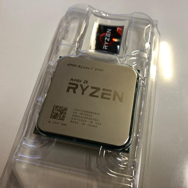 PCパーツ【値下げ】Ryzen7 2700 (動作確認済み) クーラー未使用