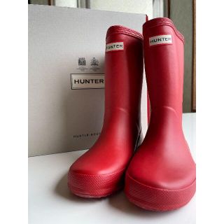 ハンター(HUNTER)のハンター　HUNTER　キッズ　長靴　赤　19cm　UK12(長靴/レインシューズ)