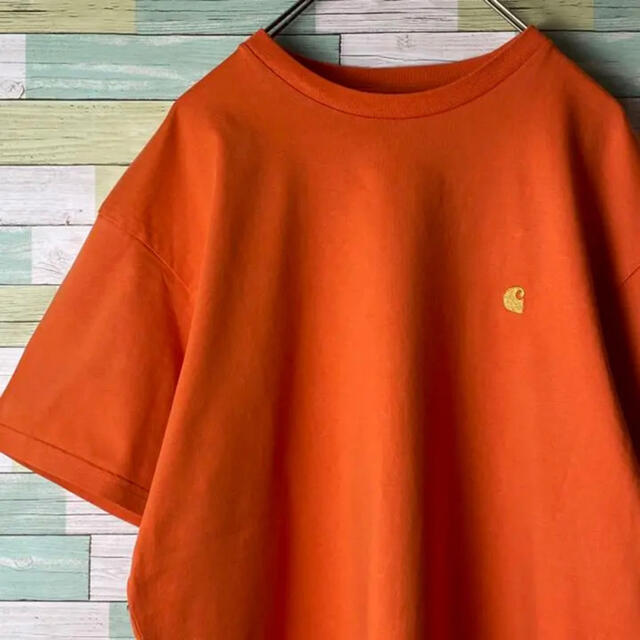 carhartt(カーハート)の【人気デザイン】Carhartt WIP ワンポイントロゴ刺繍 Tシャツ L メンズのトップス(Tシャツ/カットソー(半袖/袖なし))の商品写真