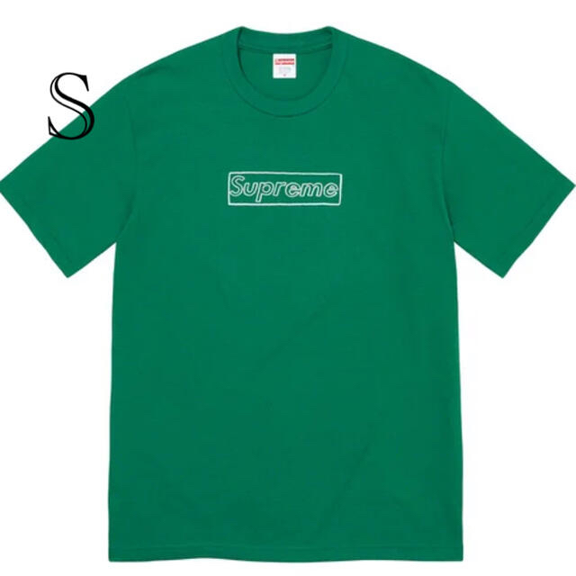 supreme KAWS Chalk Logo Tee Light pine S