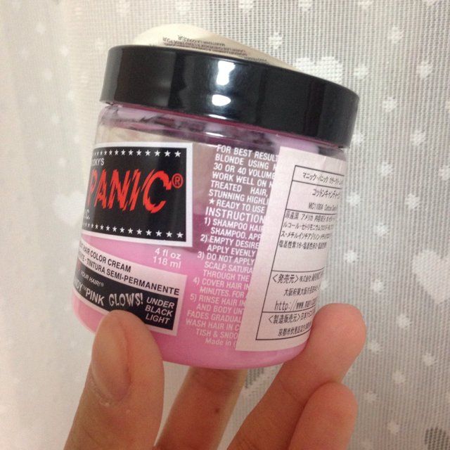 マニパニ コットンキャンディーピンク コスメ/美容のヘアケア/スタイリング(カラーリング剤)の商品写真
