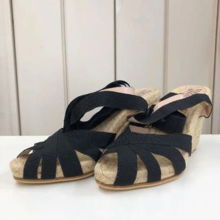 サルヴァトーレフェラガモ(Salvatore Ferragamo)の美品 Salvatore Ferragamo ウエッジソール サンダル 23.0(サンダル)