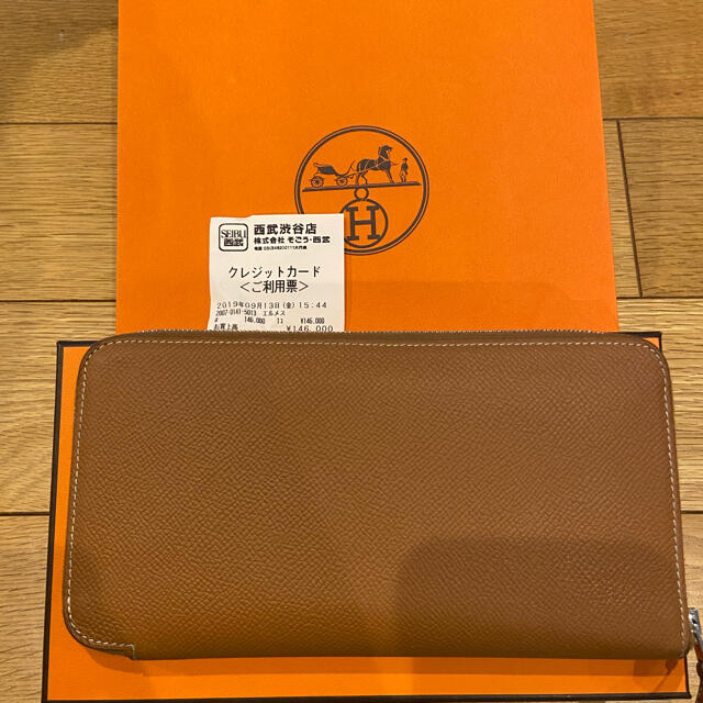 Hermes(エルメス)のエルメス　アザップ　シルクイン　ロング　ゴールド レディースのファッション小物(財布)の商品写真