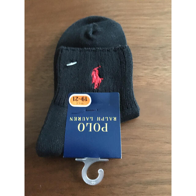 POLO RALPH LAUREN(ポロラルフローレン)の新品　ラルフローレン靴下2足　19-21㎝　通学ソックス　 キッズ/ベビー/マタニティのこども用ファッション小物(靴下/タイツ)の商品写真