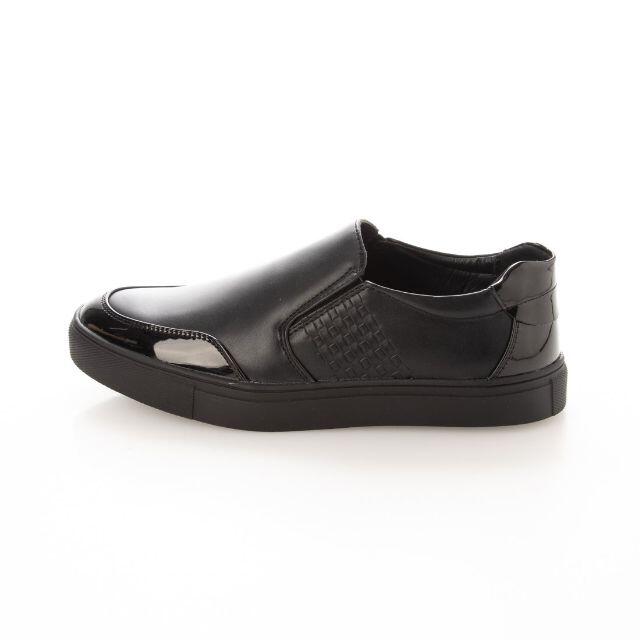 【アウトレット】ブラックスニーカー 25.0cm 黒 21109 メンズの靴/シューズ(スニーカー)の商品写真