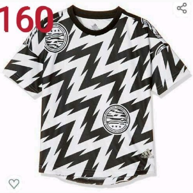 adidas(アディダス)の【新品】【サイズ：160】adidasキッズTシャツ(インスパイア白) キッズ/ベビー/マタニティのキッズ服男の子用(90cm~)(Tシャツ/カットソー)の商品写真