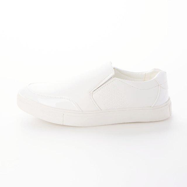 【アウトレット】ホワイトスニーカー 26.0cm 白 21109 メンズの靴/シューズ(スニーカー)の商品写真