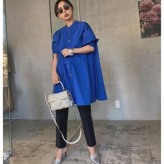 アメリヴィンテージ(Ameri VINTAGE)の値下げ　未使用　アメリヴィンテージ　MEDI BOX TUNIC SHIRT(シャツ/ブラウス(長袖/七分))