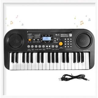 ピアノ　電子キーボード 37鍵盤 ピアノ おもちゃ 100種類音色(電子ピアノ)