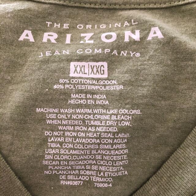 ARIZONA(アリゾナ)のARIZONA Vネック　Tシャツ　2XL メンズのトップス(Tシャツ/カットソー(半袖/袖なし))の商品写真