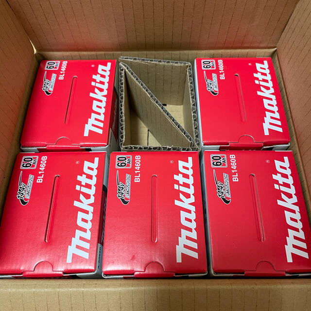 専用 マキタ 純正バッテリー 5個セット BL1460B 14.4V 6.0Ah