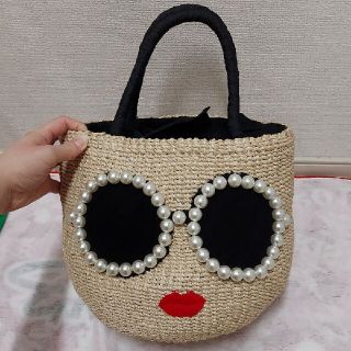 アジョリー(a-jolie)のa-jolie  アジョリー  パールバスケットBAG かごバッグ(かごバッグ/ストローバッグ)