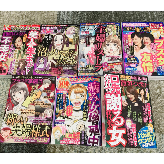 レディースコミック まとめ売り 7冊 ブラック主婦 漫画  読み切り レディコミ エンタメ/ホビーの漫画(女性漫画)の商品写真