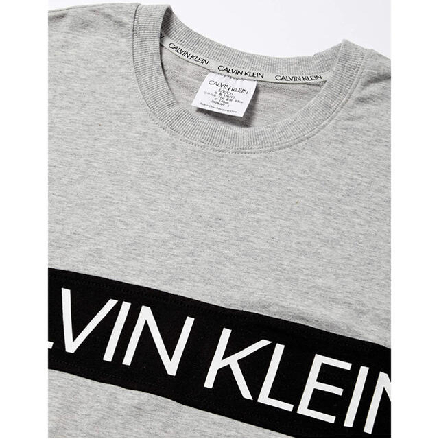 Calvin Klein(カルバンクライン)の最終値下げ！タグ付き新品★カルバンクライン★Tシャツ★グレー★メンズ★S メンズのトップス(Tシャツ/カットソー(半袖/袖なし))の商品写真