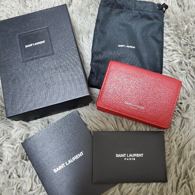 サンローラン SAINTLAURENT タイニーウォレット 三つ折り ミニ財布 サンローラン SAINTLAURENT タイニーウォレット 三つ折り ミニ財布