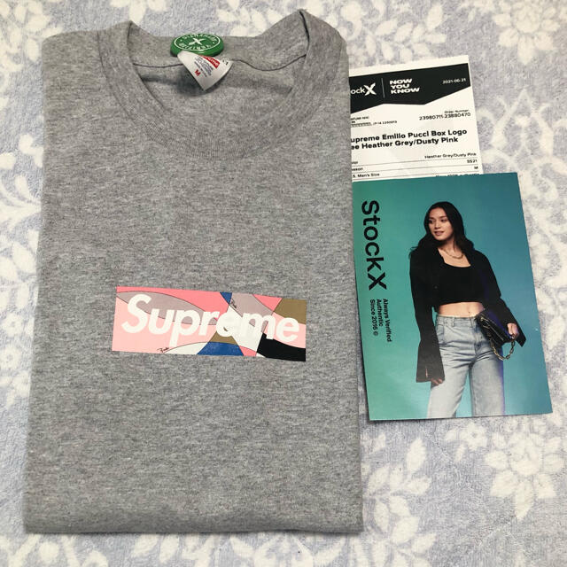 Supreme Emilio Pucci Box Logo Tee Pink-