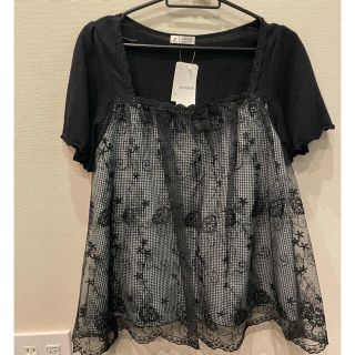 アクシーズファム(axes femme)のaxes femme チェック柄エプロン風PO(Tシャツ(半袖/袖なし))