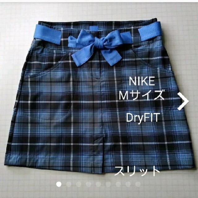 NIKE(ナイキ)のゴルフウェア　レディース　NIKEナイキ　DryFIT　チェック　スカート スポーツ/アウトドアのゴルフ(ウエア)の商品写真