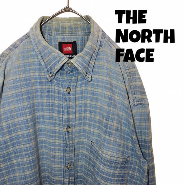 THE NORTH FACE(ザノースフェイス)の【入手困難】ノースフェイス デニム シャツ L チェック ROCKSOLID メンズのトップス(シャツ)の商品写真