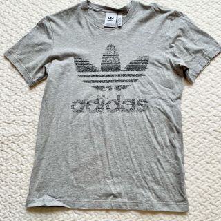 アディダス(adidas)の1度のみ着用 アディダスオリジナルスTシャツ メンズ Lサイズ グレー(Tシャツ/カットソー(半袖/袖なし))