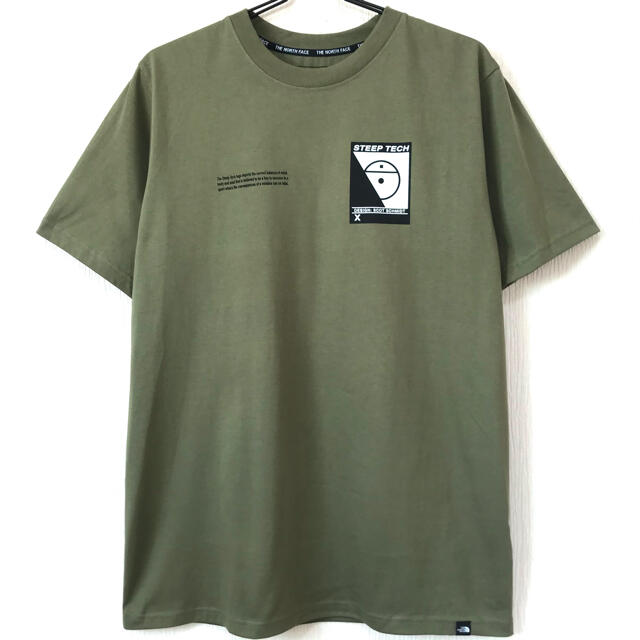 THE NORTH FACE(ザノースフェイス)の厚生地♪ 新品 ノースフェイス STEEP TECK Tシャツ オリーブ 3XL メンズのトップス(Tシャツ/カットソー(半袖/袖なし))の商品写真