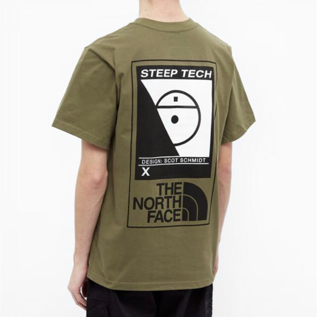 THE NORTH FACE(ザノースフェイス)の厚生地♪ 新品 ノースフェイス STEEP TECK Tシャツ オリーブ 3XL メンズのトップス(Tシャツ/カットソー(半袖/袖なし))の商品写真