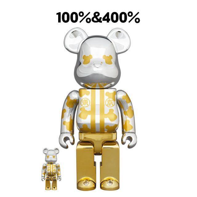 BE@RBRICK はっぴ東京 銀メッキ 100％ & 400％