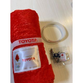 トヨタ(トヨタ)のトヨタ TOYOTA タオル ラバーバンド バッチ(応援グッズ)